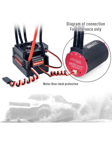 Motor Brushless Surpass Hobby 3650 4700KV + ESC 60A RC 1/10