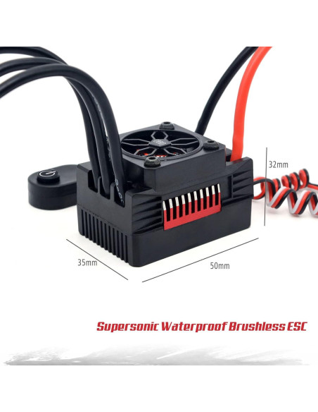 Motor Brushless Surpass Hobby 3650 4700KV + ESC 60A RC 1/10
