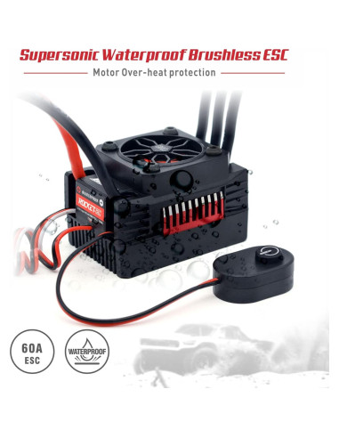 Motor Brushless Surpass Hobby 3650 4700KV + ESC 60A RC 1/10