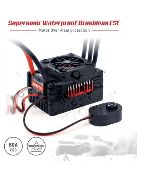 Motor Brushless Surpass Hobby 3650 4700KV + ESC 60A RC 1/10