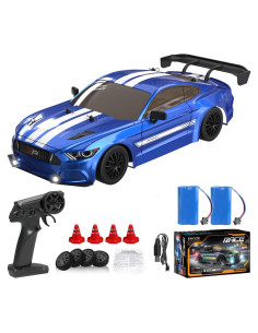 Coche RC Drift 4WD KAIMIO 1:16 30KM/H con Luces LED