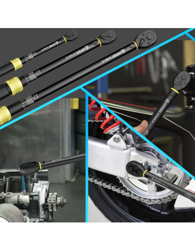 Juego de Llaves de Torque ANPUDS 5 Piezas 1/4 3/8 1/2