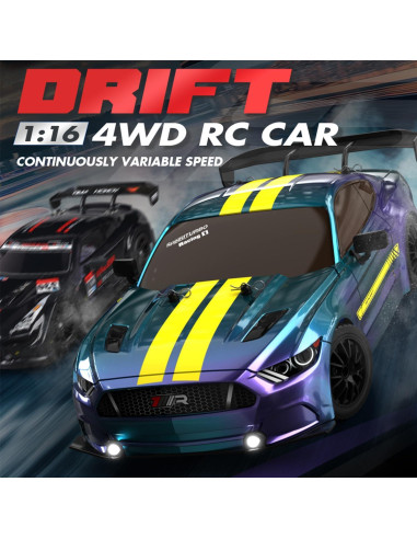 Coche RC Drift 1:16 KAIMIO 4WD 30KM/h con Luces LED