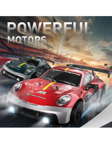 Coche RC Drift 1:16 KAIMIO 4WD 30KM/h con Luces LED