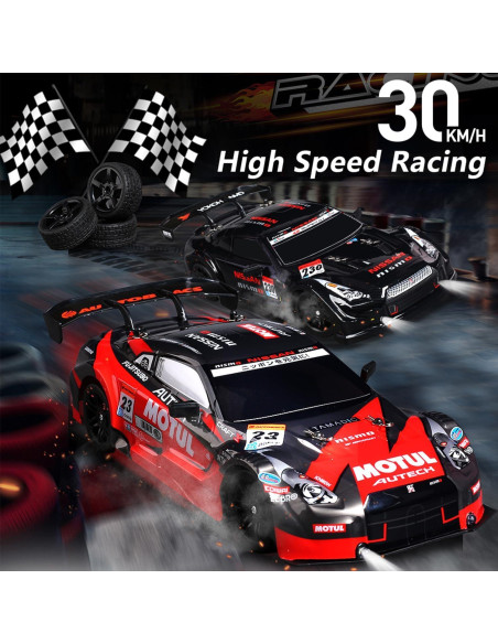 Coche RC Drift 1:16 KAIMIO 4WD 30KM/h con Luces LED