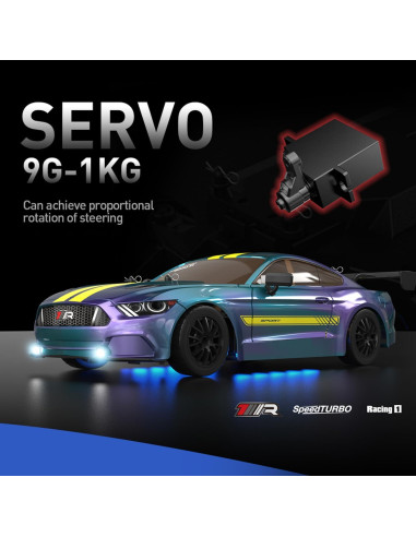 Coche RC Drift 1:16 KAIMIO 4WD 30KM/h con Luces LED