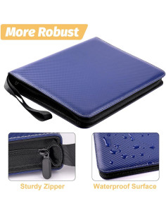 Carpeta de Tarjetas GERMUN TRADINGBINDER-003-1 720 Bolsillos Azul 2