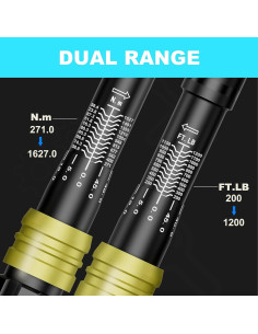 Llave de Torque 1 Pulgada ANPUDS 200-1200 Nm Doble Dirección 2