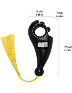 Contador Digital de Oraciones DEHUA Tasbih Portátil 10.5 cm 2