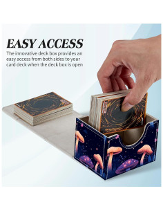 Caja de Cartas BFDHGQZC Hongo Colorido para TCG/CCG 2