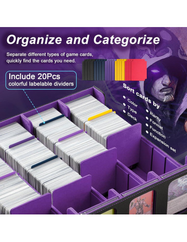 Caja de Cartas TiMOVO para 3000 Cartas Coleccionables