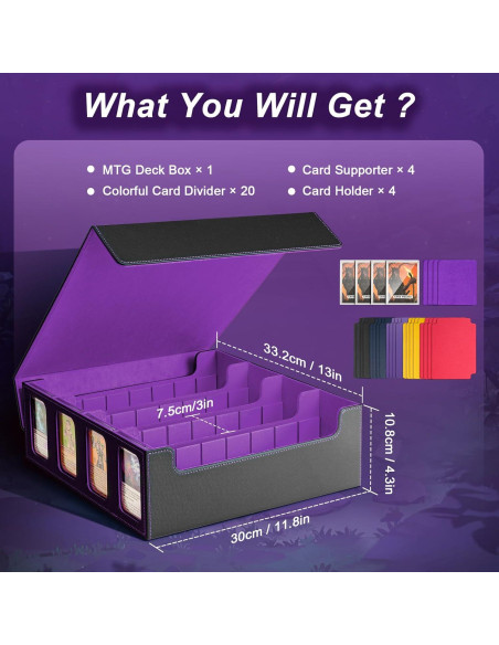 Caja de Cartas TiMOVO para 3000 Cartas Coleccionables