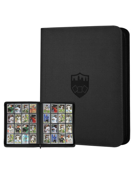 Carpeta de Tarjetas GERMUN 16 Bolsillos Negra Premium Carpeta de Tarjetas GERMUN 16 Bolsillos Negra Premium