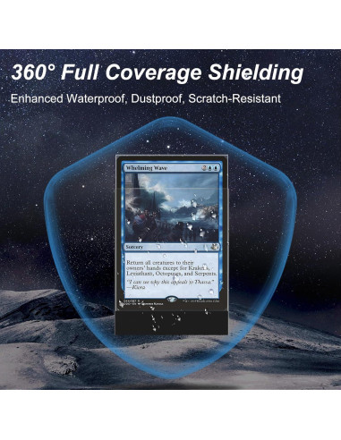 Paquete 400 Fundas para Cartas Mlikero Negras Mate Doble Funda