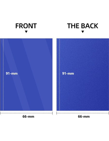 500 Fundas de Cartas Mlikero Azul Mate - Protección MTG