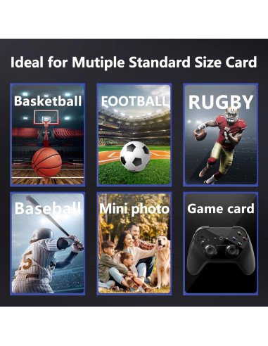 500 Fundas de Cartas Mlikero Azul Mate - Protección MTG