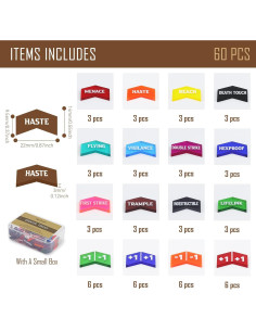 60 Contadores MTG Coloridos - Tokens de Palabras Clave 2