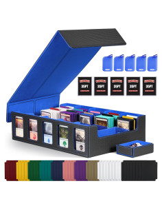 Caja de Almacenamiento Kabinka para 3900 Cartas - Negro Azul