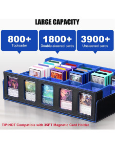 Caja de Almacenamiento Kabinka para 3900 Cartas - Negro Azul 2