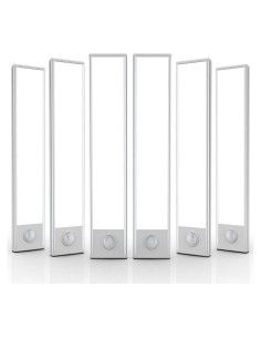 Paquete de 6 luces LED bajo gabinete AVEVA con sensor de movimiento