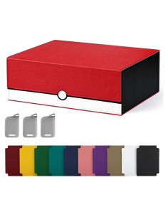 Caja de Almacenamiento de Cartas UAONO 1800+ Rojo y Blanco