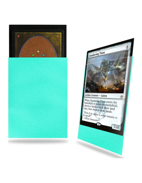 Mangas para Cartas Fabmaker Verde Menta 200 Unidades