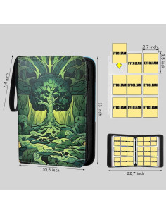 Carpeta de cartas coleccionables EYEGLEAM 720 cartas Verde 2
