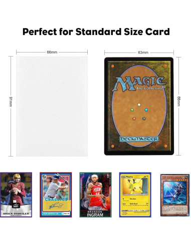 300 Fundas de Cartas MTG Katomula Transparentes Resistentes
