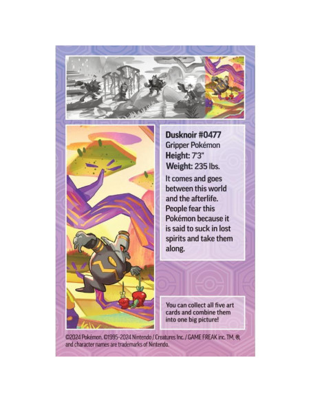 Mini Lata Pokémon Dusknoir con 2 Paquetes de Refuerzo