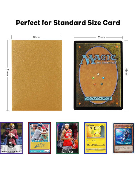 Fundas para cartas MTG Katomula 300CT doradas mate Fundas para cartas MTG Katomula 300CT doradas mate