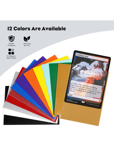 Fundas para cartas MTG Katomula 300CT doradas mate