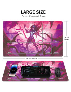 Tapete de Juego MTG 61x36 cm Batgirl con Zonas y Bolsa 2