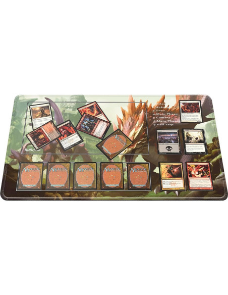 Tapete de Juego MTG Cyaboyibo Dinosaurios 60x35 cm con Bolsa
