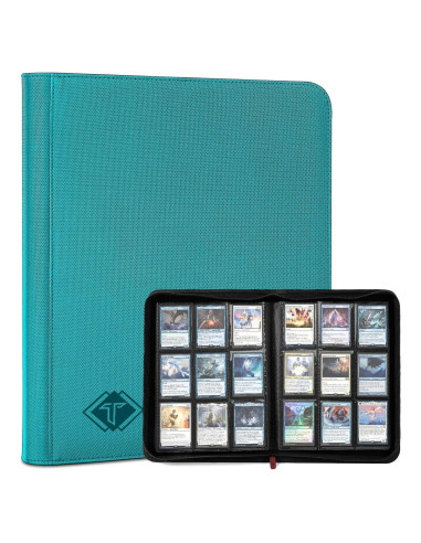 Álbum de Tarjetas TiopLior 432 Bolsillos Verde Azulado
