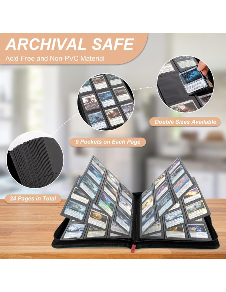 Álbum de Tarjetas TiopLior 432 Bolsillos Verde Azulado