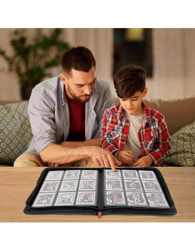 Álbum de Tarjetas TiopLior 432 Bolsillos Verde Azulado