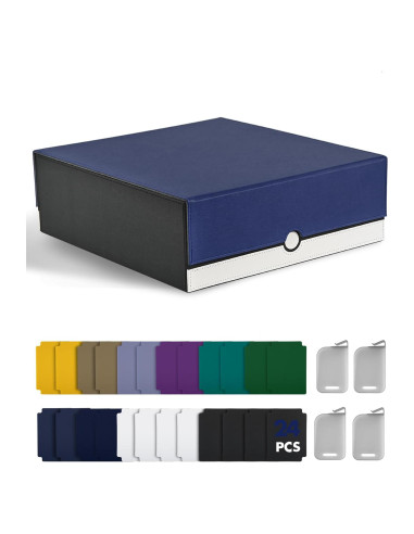 Caja de Almacenamiento de Cartas ZLCA 3000+ Azul y Blanco