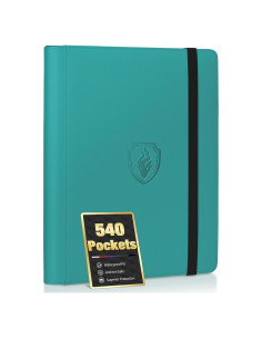 Carpeta de Cartas Fabmaker 540 Bolsillos Turquesa