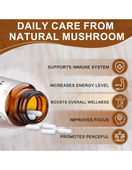 Suplemento de Hongos 14-en-1 Nature Target, 120 Cápsulas Suplemento de Hongos 14-en-1 Nature Target, 120 Cápsulas