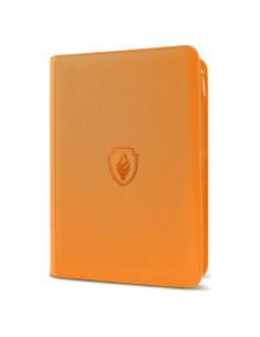 Carpeta de Tarjetas Fabmaker 9 Bolsillos Naranja 360 Capacidad