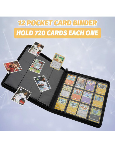 Carpeta de Tarjetas de Comercio Foalgo 12 Bolsillos 720 Tarjetas