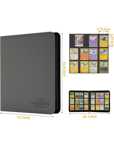 Carpeta de Tarjetas de Comercio Foalgo 12 Bolsillos 720 Tarjetas