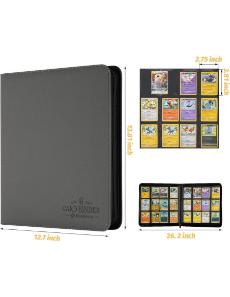 Carpeta de Tarjetas de Comercio Foalgo 12 Bolsillos 720 Tarjetas