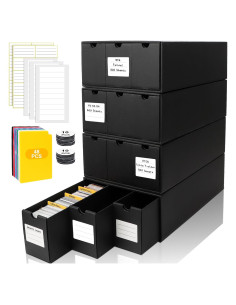 Caja de Almacenamiento de Cartas QLOUNI 12 Cajas 600 CT