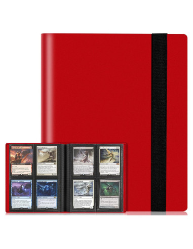 Carpeta de Tarjetas TiopLior 160 Bolsillos Rojo