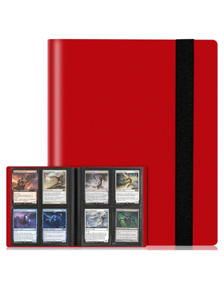 Carpeta de Tarjetas TiopLior 160 Bolsillos Rojo