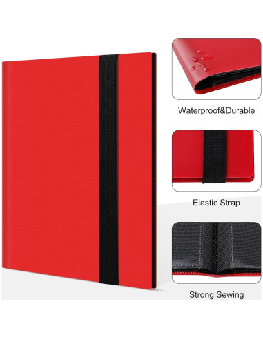 Carpeta de Tarjetas TiopLior 160 Bolsillos Rojo