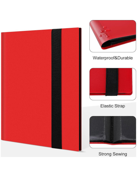 Carpeta de Tarjetas TiopLior 160 Bolsillos Rojo