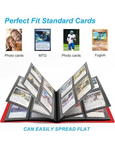 Carpeta de Tarjetas TiopLior 160 Bolsillos Rojo