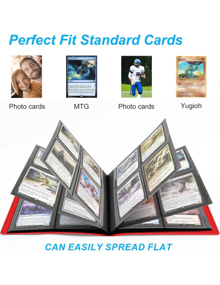 Carpeta de Tarjetas TiopLior 160 Bolsillos Rojo